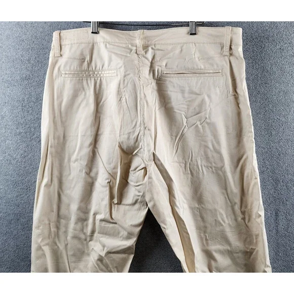 Rag & Bone Standard Chino Pants Men's 36 Sand Side Pockets Button Zip Closure